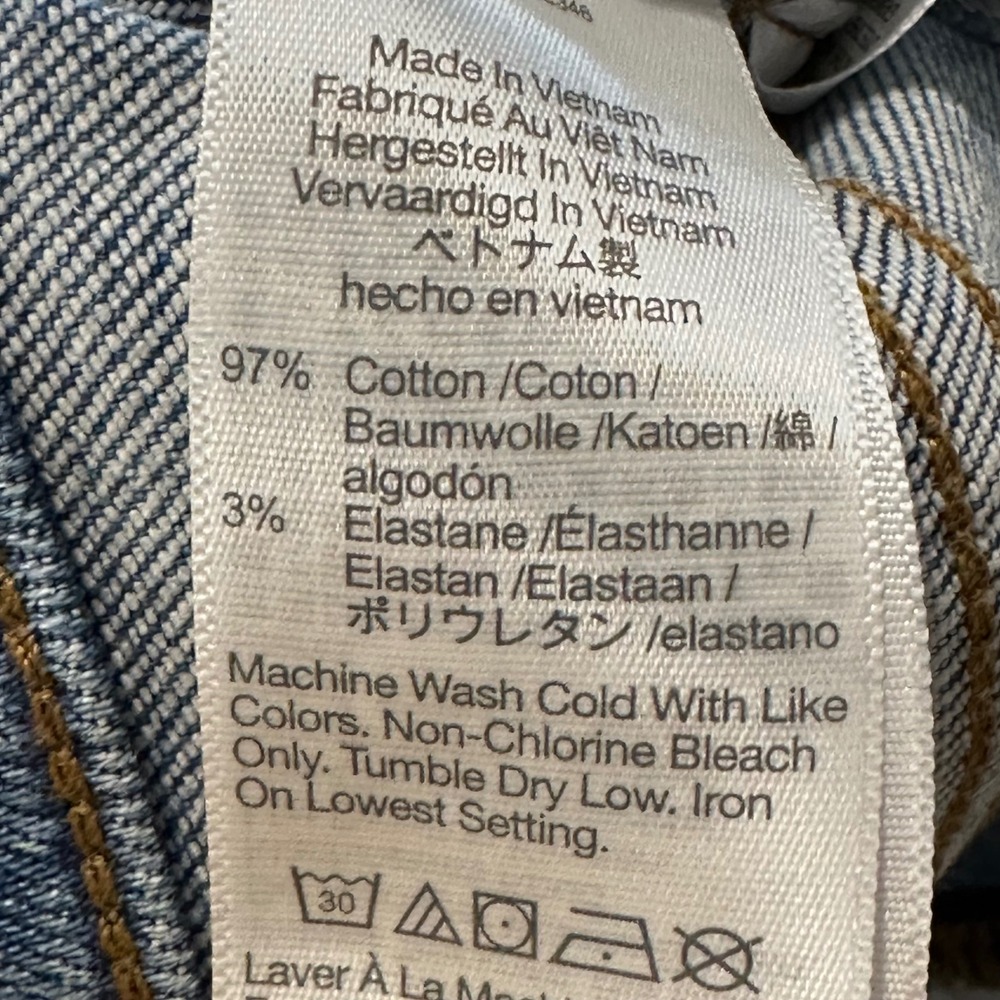 Madewell Stovepipe Jeans Women Blue High Rise Straight Leg Denim Classic 30 - Picture 5 of 8